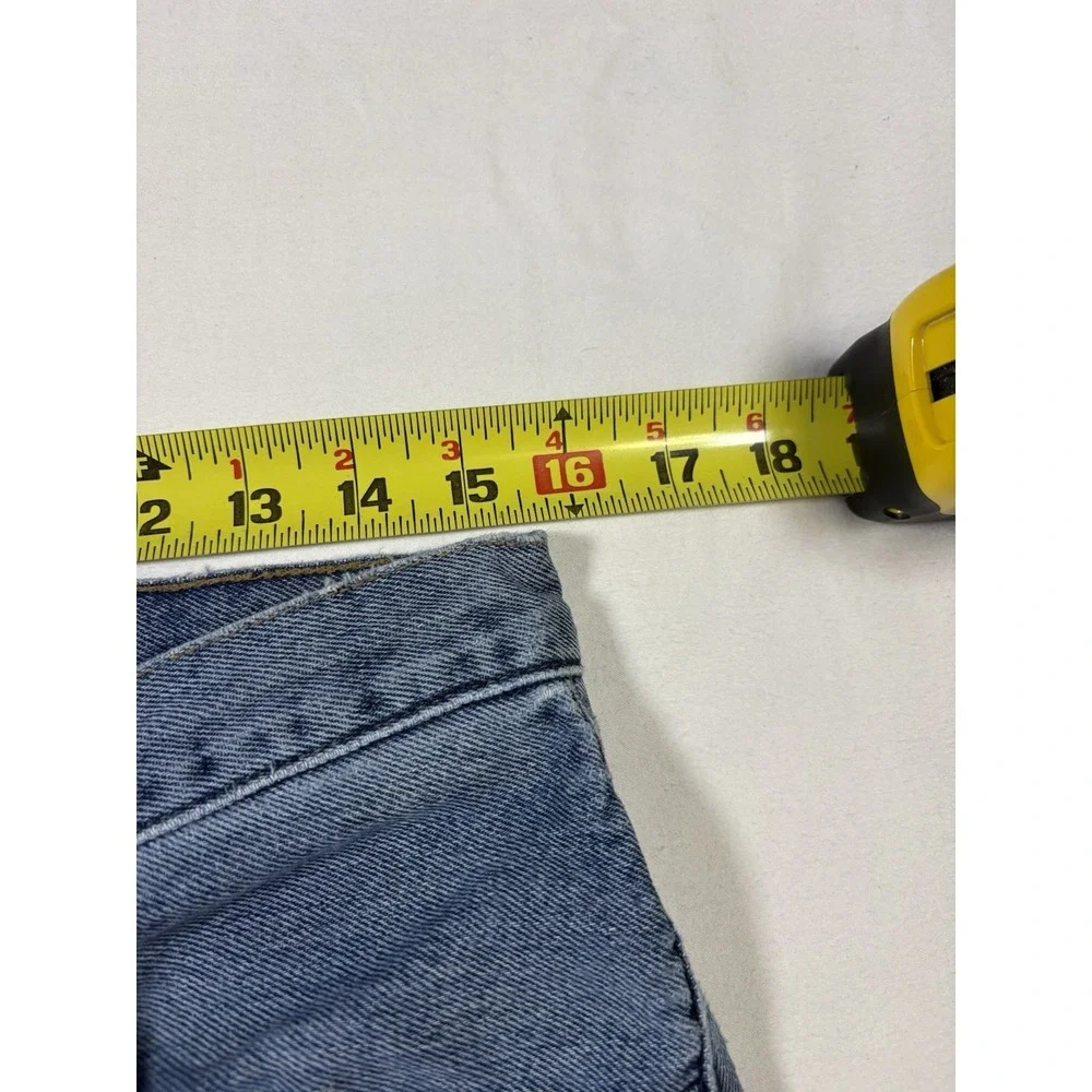 Vintage 90s Guess Jeans 151 Relaxed Fit 31x32 Made in USA Blue Denim Baggy